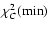 $\chi ^{2}_{C}({\rm min})$