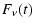 $\displaystyle %
F_{\nu}(t)$