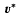 $~\vec{v^*}$