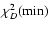 $\chi^{2}_{D}({\rm min})$
