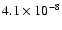 $4.1\times10^{-8}$