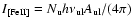 $I_{\rm [FeII]} = N_{\rm u} h\nu_{\rm ul} A_{\rm ul}
/ (4 \pi)$
