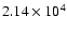 $2.14\times10^{4}$