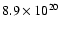 $8.9\times 10^{20}$