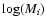 $\log (M_i)$
