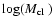 $\log(\mbox{$M_{\rm cl}$ })$