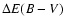 $\Delta E(B-V)$