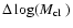 $\Delta
\log(\mbox{$M_{\rm cl}$ })$