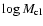 $\log M_{\rm cl}$