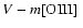 $V-\mbox{$m{\rm [OIII]}$ }$