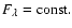 $F_\lambda=\rm const.$
