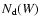 $N_{\rm d}(W)$