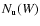 $N_{\rm u}(W)$