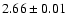$2.66 \pm0.01$