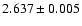 $2.637\pm0.005$