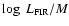 $\log~L_{{\rm FIR}}/M$