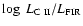 $\log~L_{{\rm C~II}}/L_{{\rm FIR}}$