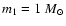 $m_1 = 1~M_{{\rm\odot}}$
