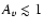 $A_{v} \lesssim 1$