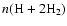 $n(\rm {H+2H_{2}})$