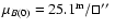 $\mu_{B(0)} = 25.1^{\rm m}/\sq\hbox{$^{\prime\prime}$ }$