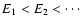 $E_1<E_2< \cdots$