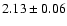 $2.13\pm0.06$