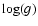 $\log(g)$
