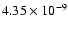 $4.35\times10^{-9}$