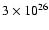 $3\times10^{26}$
