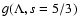 $ g (\Lambda, s=5/3) $