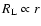 $R_{\rm L} \propto r$