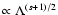 $\propto \Lambda ^{(s+1)/2}$