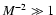 $M^{-2} \gg 1$