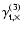 $\gamma^{(3)}_{\rm t,\times}$