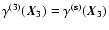 $\gamma^{(3)}(\vec{X}_3)=\gamma^{(\rm s)}(\vec{X}_3)$