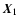 $\vec{X}_1$