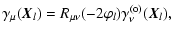 $\displaystyle %
\gamma_\mu(\vec{X}_l)=R_{\mu\nu}(-2\varphi_l)\gamma_\nu^{(\rm o)}(\vec{X}_l),$