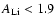 $A_{\rm Li}<1.9$