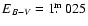 $E_{B-V} = 1\hbox{$.\!\!^{\rm m}$ }025$