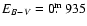 $E_{B-V} = 0\hbox{$.\!\!^{\rm m}$ }935$