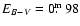 $E_{B-V} = 0\hbox{$.\!\!^{\rm m}$ }98$
