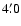 $4\farcm0$