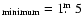 $_{\rm minimum} =
1\hbox{$.\!\!^{\rm m}$ }5$
