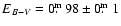$E_{B-V} = 0\hbox{$.\!\!^{\rm m}$ }98\pm0\hbox{$.\!\!^{\rm m}$ }1$