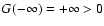 $G(-\infty)=+\infty > 0$