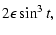 $\displaystyle 2\epsilon\sin^3 t ,$