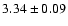 $3.34\pm0.09$