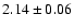 $2.14\pm0.06$