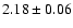 $2.18\pm0.06$